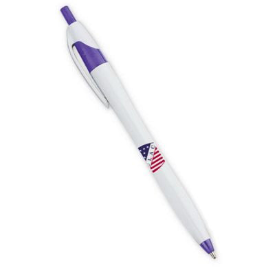 White Barrel European Design Ballpoint Pen